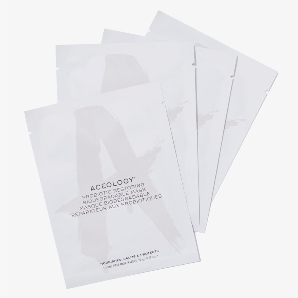 ACEOLOGY Probiotic Restoring Biodegradable Mask - 4 Pack - Picture 2 of 2